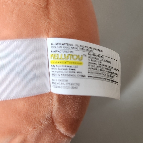 Squishmallows 8" Simon the Sloth Orange Costume Fruit Squad Plush - Picture 4 of 5